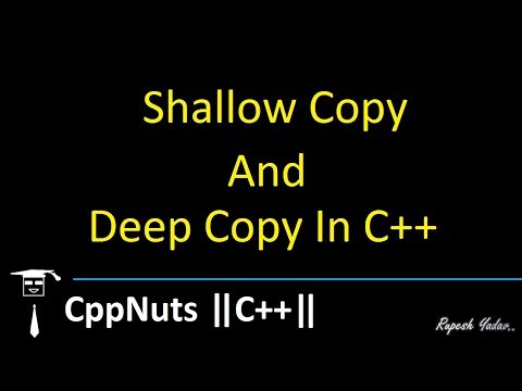Shallow Copy And Deep Copy In C++