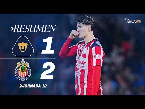 Résumé Pumas UNAM vs Chivas Guadalajara Journée 12