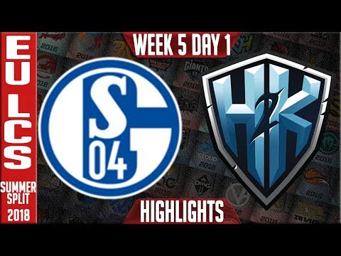 S04 vs H2K Highlights | EU LCS Summer Week 5 Day 1 | FC Schalke 04 vs H2K W5D1 Highlights