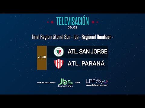 Atl. San Jorge vs Atl. Paraná - Torneo Regional Amateur - 20:30  hs. -