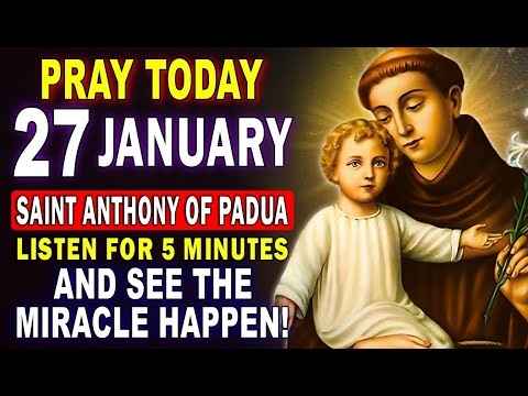 💖POWERFUL PRAYER TO RECEIVE AN URGENT MIRACLE – ST. ANTHONY OF PADUA🙏