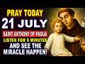 POWERFUL PRAYER TO RECEIVE AN URGENT MIRACLE ST ANTHONY OF PADUA