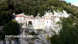 preview picture of video 'Santuario Francescano di Greccio (Rieti in volo con Bebop Drone Parrot)'