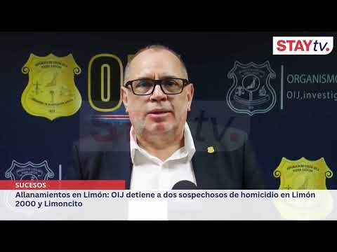 Allanamientos en Limón: OIJ detiene a dos sospechosos de homicidio en Limón 2000 y Limoncito