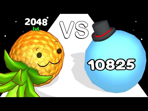 Big Head Run VS Waternelon Run 3D: Level Up Balls ❌ Max Level!