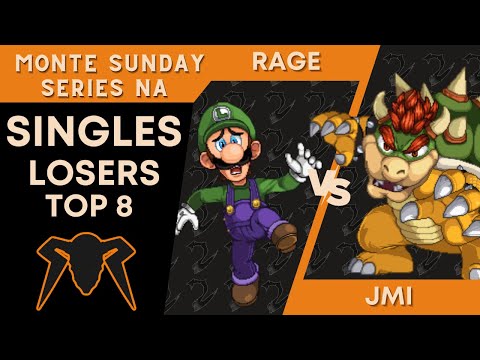 Rage (Luigi) vs JMi (Bowser) - SSF2 Losers Top 8 - Monte Sunday Series NA