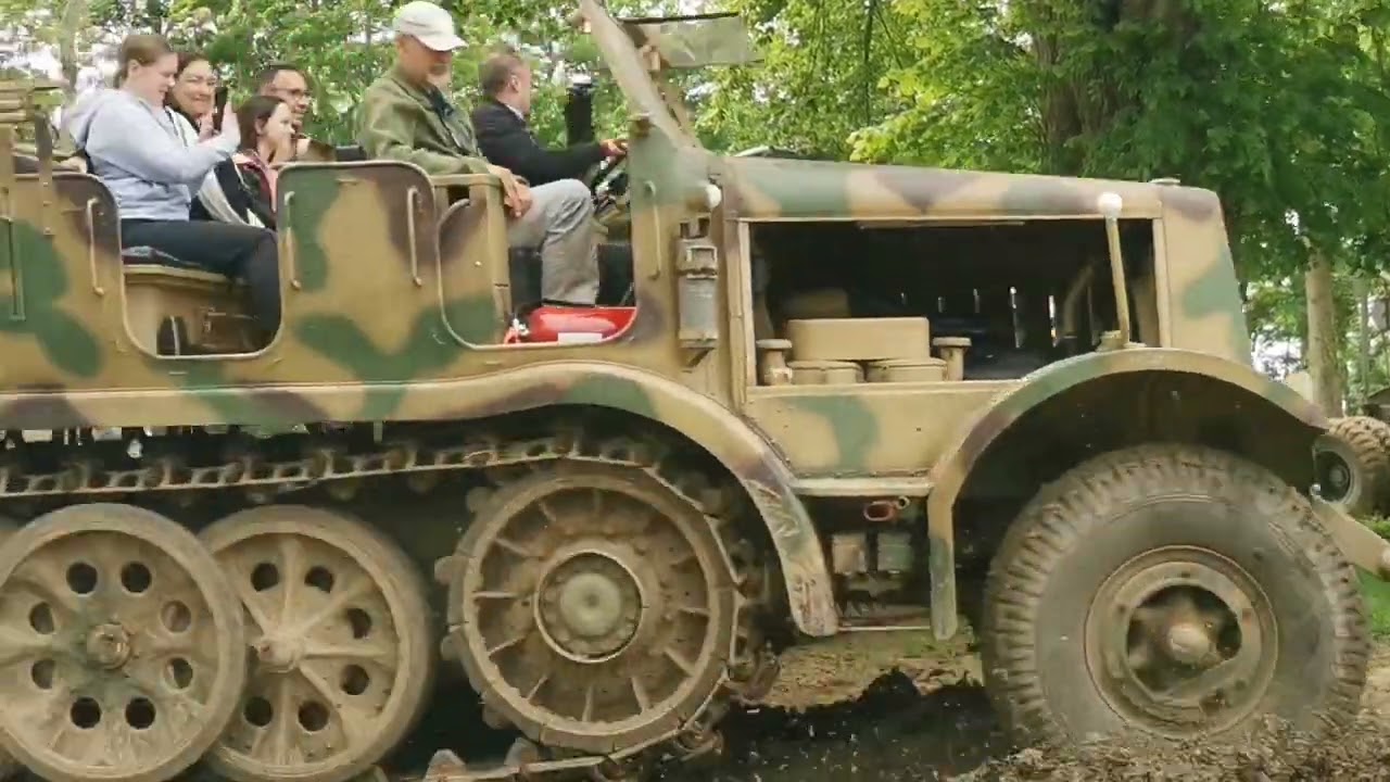 when a Sherman tank meets a tree...