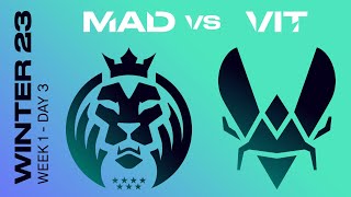 LEC Winter Split 2023 - W1D3 - MAD vs VIT