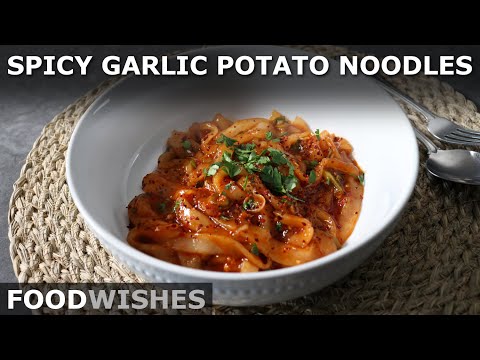 Spicy Garlic Potato Noodles - Recipes From Scratch