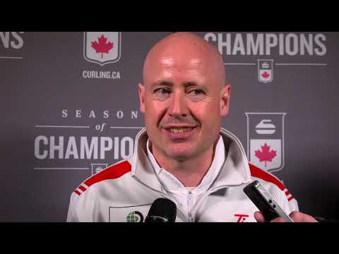 2019 Pioneer Hi-Bred World Men’s Curling Championship - Media Scrum - Draw 15