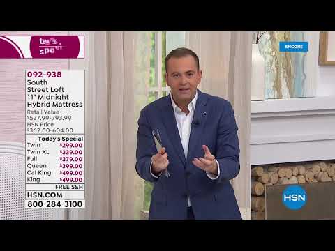 HSN | Sleep Solutions featuring South Street Loft Mattresses 02.02.2020 - 05 AM