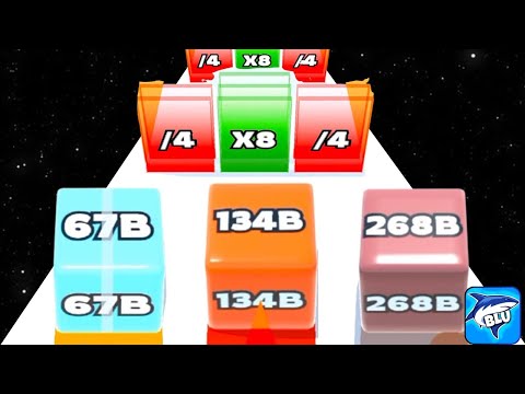 Jelly Run 2048 vs Level Up Numbers - Walkthrough (MAX LEVEL) New Update