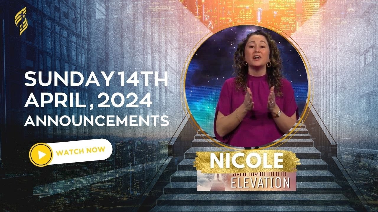 Fountain of Grace Announcements | Sunday 14th April, 2024