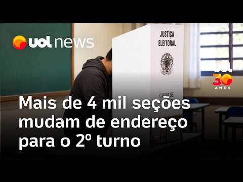 TSE altera locais de votação de mais de 4.000 seções para o 2º turno