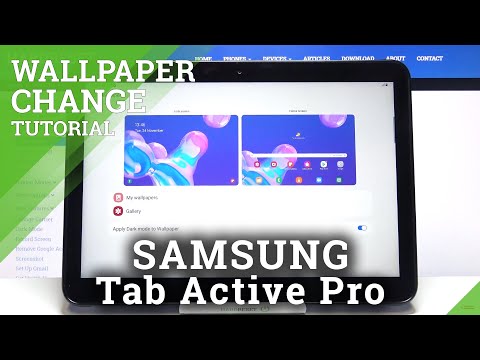 How to Change Wallpaper on SAMSUNG Galaxy Tab Active Pro – Update Main Screen Look