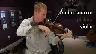 Video thumbnail for Demo of 'The Band' violin pickup by Headway by Electric Violin Shop
