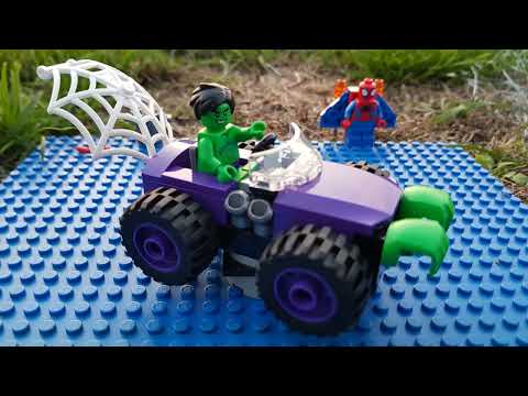 LEGO 10782 Hulk v Rhino / Marvel / Review #stopmotion #lego #avengers