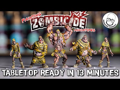 How to Speedpaint Zombicide Miniatures #Slapchop Style
