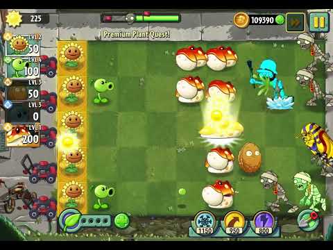 Plants vs Zombies 2 (PvZ2) - Premium Piñata Toadstool Level 1