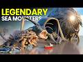 All Legendary Sea Monsters Size Comparison WORLD EATER VS MOON WOKE UP