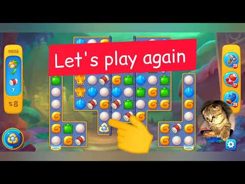 Fishdom 2022, no Boosters,  9608  level  -  прохождение без бустеров,  9608  уровень.