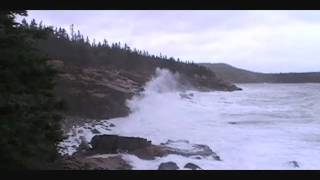 preview picture of video 'Nor'eastern Surf in Acadia'