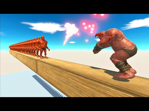 Ogre Lord vs Army on a wooden stick - Animal Revolt Battle Simulator