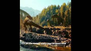 Rexy meet buck and doe #jurassicworlddominion #jurassicpark #jurassicworld