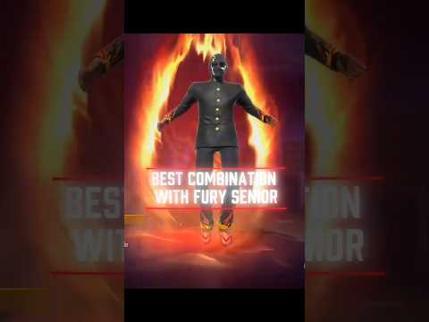 Best Combination With FURY SENIOR Bundle 💀🔥 #freefire