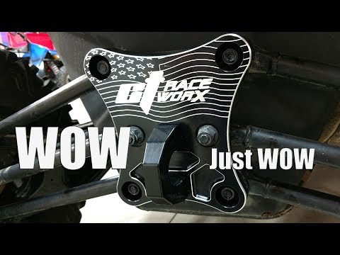 CT Race Worx Can-Am Maverick X3 Billet Proof Radius Rod Plate With Tow Ring Installation