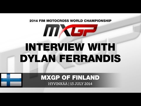 MXGP of Finland 2014 Dylan Ferrandis Interview after MX2 Qualifying - Motocross
