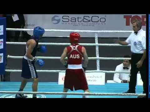 Bantam (56kg) R16- Boyd Luke (AUS) VS Yusunov Anvar (TJK) -2011 AIBA World Champs