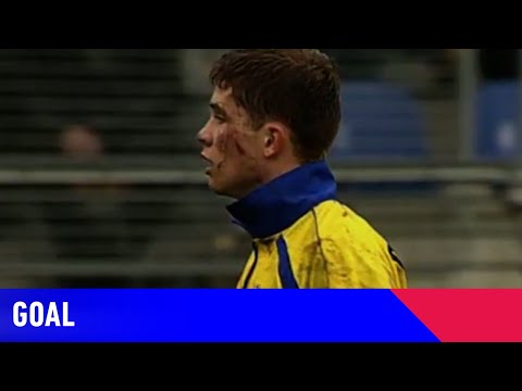 VRIJE BAL JÓHANNES GUÐJÓNSSON GEEFT DE BESLISSING | RKC Waalwijk - Willem II (18-03-2001) | Goal