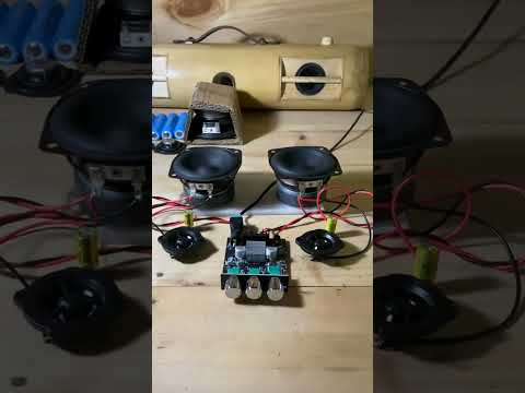 ZK-502MT mini amplifier soundcheck with LG subwoofer and pioneer tweeter.