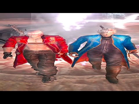 Wide Dante and Vergil walking but they are always in frame