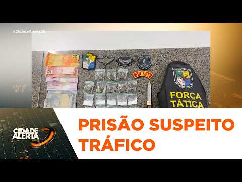 Suspeito é preso por tráfico de drogas durante abordagem em Areia Branca - Cidade Alerta