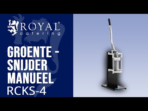Video - Groentesnijder manueel - 5 messen 