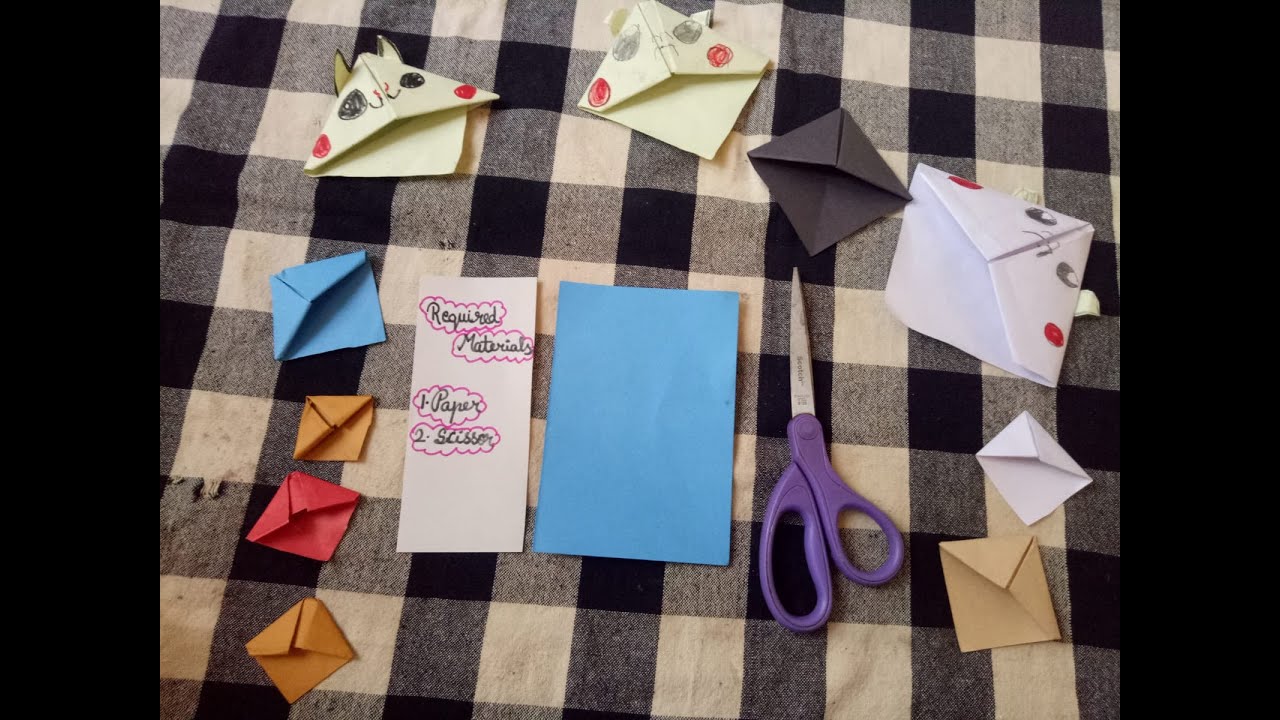 HOW TO MAKE PAPER BOOKMARK - Vaseeharan Craft
