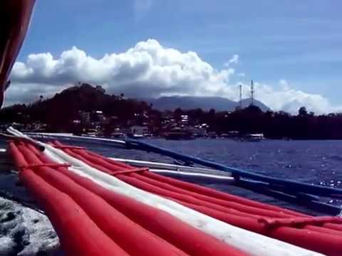 Boat Landing on Sabang Beach Mindoro, Philippines.