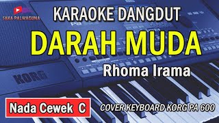 Download lagu DARAH MUDA- Rhoma Irama | KARAOKE Nada Wanita By Saka mp3