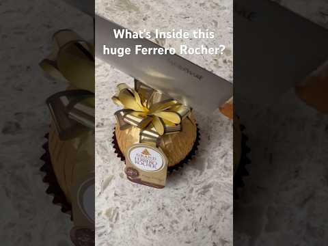 Ever Wondered What's Inside the Grand Ferrero Rocher Chocolate? Let's find out! #shorts