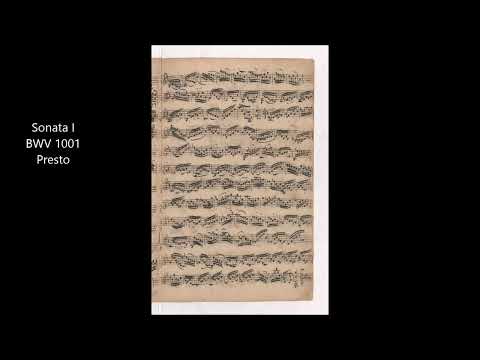 J.S.Bach Sonata I for Violin Solo BWV 1001 Presto