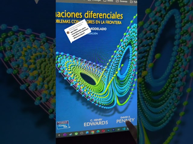 Vídeo relacionado con Ecuaciones diferenciales y variable compleja