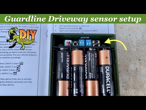 Setting up Guardline driveway sensor range sensitivity