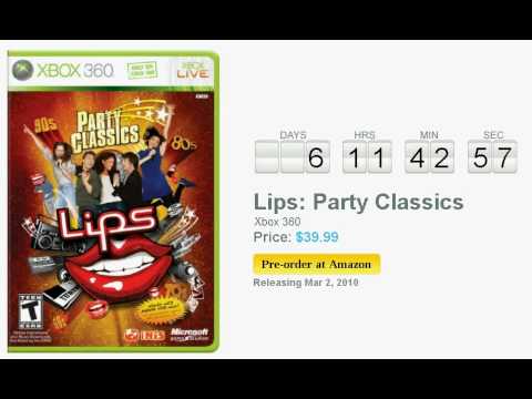 lips party classics xbox 360 song list