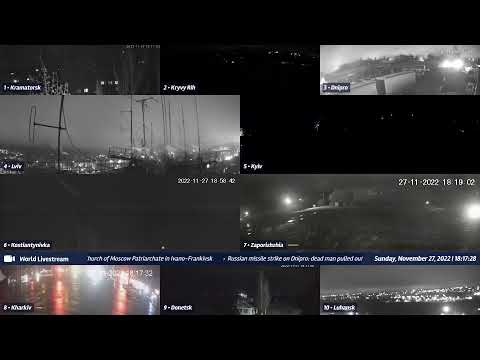 Live views from Ukraine 11/27/2022 A - Kramatorsk, Kharkiv, Kyiv, Zaporizhzhia and other cities