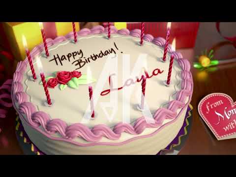 Happy Birthday Layla - Birthday Cake with the Name Layla on it