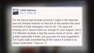 Caleb Johnson Apologizes