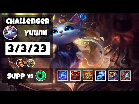Yuumi 11.18 Gameplay Challenger Replay S11 Support (3/3/23) - BR