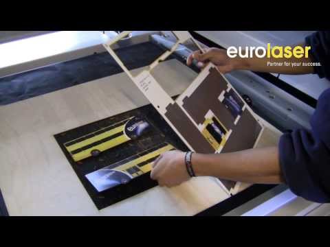 eurolaser event bus printed on MDF | Laser cutting